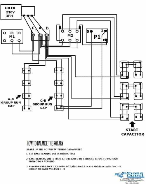 3 Phase Rotary Converter Wiring Diagram from www.phase-quest.com